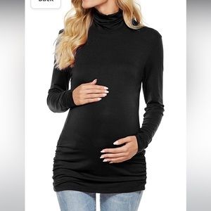 Maternity black long sleeve turtleneck